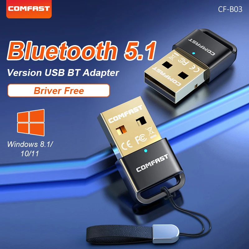COMFAST USB Bluetooth5.1 Adapter Black Mini Wireless Receiver Dongle For PC BT Speaker Mouse Keyboard Music Audio Transmitter
COMFAST USB Bluetooth5.1 Adapter Black Mini Wireless Receiver Dongle For PC BT Speaker Mouse Keyboard Music Audio Transmitter
