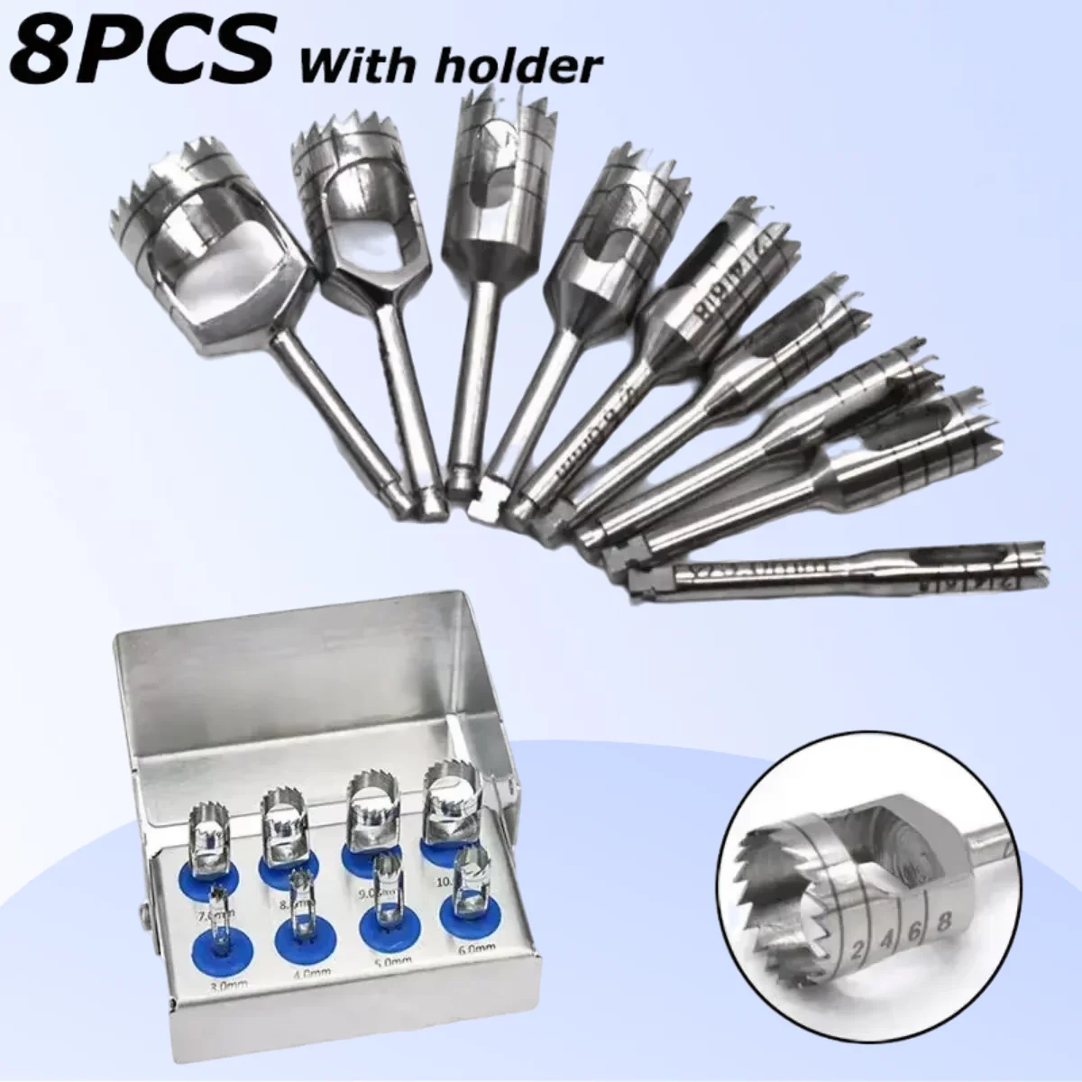 8 шт., стоматологическая резка, трепанные боры, имплантат, кость, трепан, дрель, стоматологический инструмент, посадка, низкий наконечник
8 шт., стоматологическая резка, трепанные боры, имплантат, кость, трепан, дрель, стоматологический инструмент, посадка, низкий наконечник