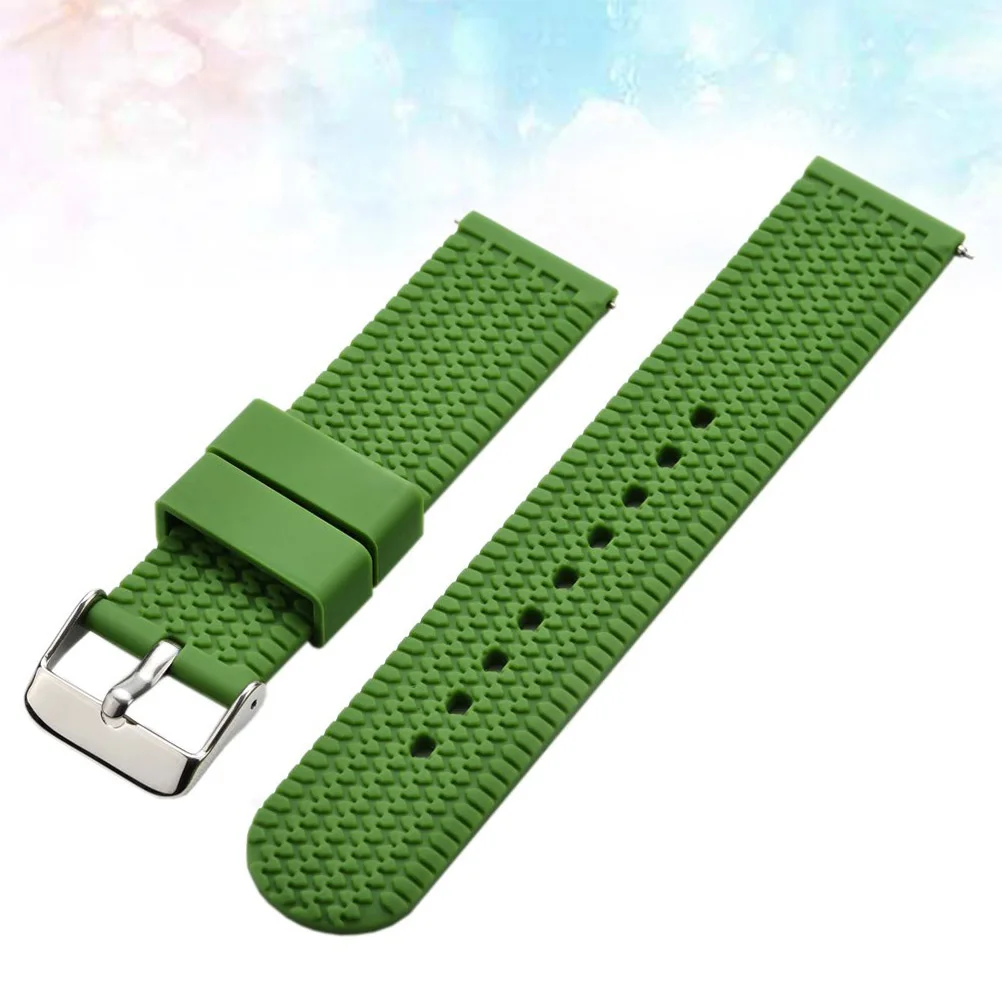 Silicone Watch Strap 18Mm Green Sports Exercise Watchband Replacement Adjustable Size Soft Comfortable Wristband Fitness Watch
Silicone Watch Strap 18Mm Green Sports Exercise Watchband Replacement Adjustable Size Soft Comfortable Wristband Fitness Watch