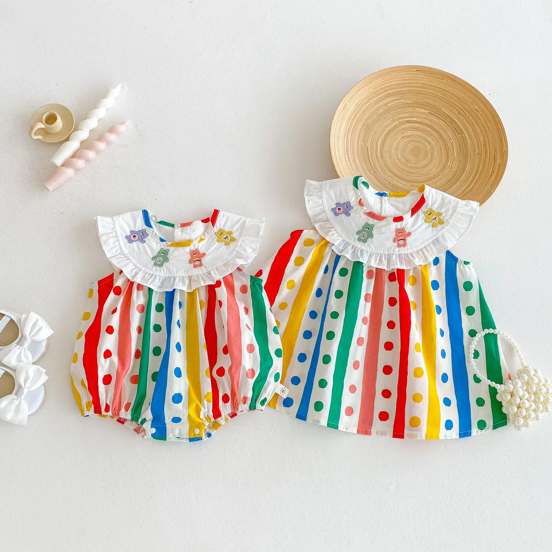 Girls' Polka Dot Vest Dress 2025 New Summer Baby Embroidered Teddy Bear Dress Trendy Baby Striped Bag Fart Jacket
Girls' Polka Dot Vest Dress 2025 New Summer Baby Embroidered Teddy Bear Dress Trendy Baby Striped Bag Fart Jacket