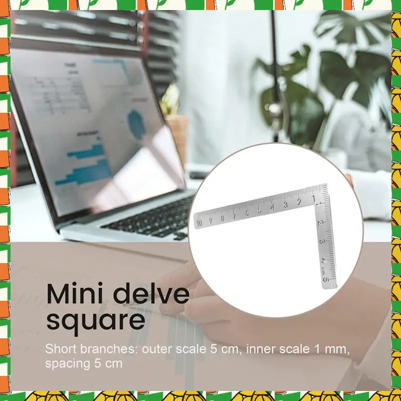 Professional Tool Mini Square 10X5cm 90 Degree Stainless Steel Angle Ruler Small Turning Ruler Woodworking
Professional Tool Mini Square 10X5cm 90 Degree Stainless Steel Angle Ruler Small Turning Ruler Woodworking