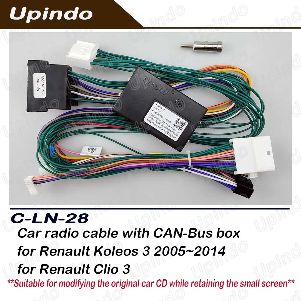 Car Radio Cable with CANBus Box Power Wiring Harness Connector Adapter for RENAULT Clio 3 Android Head Unit Multimedia Player
Car Radio Cable with CANBus Box Power Wiring Harness Connector Adapter for RENAULT Clio 3 Android Head Unit Multimedia Player