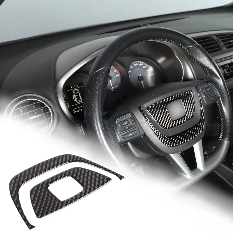 2pcs Real Carbon Fiber (Soft) For Seat Leon Steering Wheel Trim Sticker for 2008-2012 Car Accessories
2pcs Real Carbon Fiber (Soft) For Seat Leon Steering Wheel Trim Sticker for 2008-2012 Car Accessories