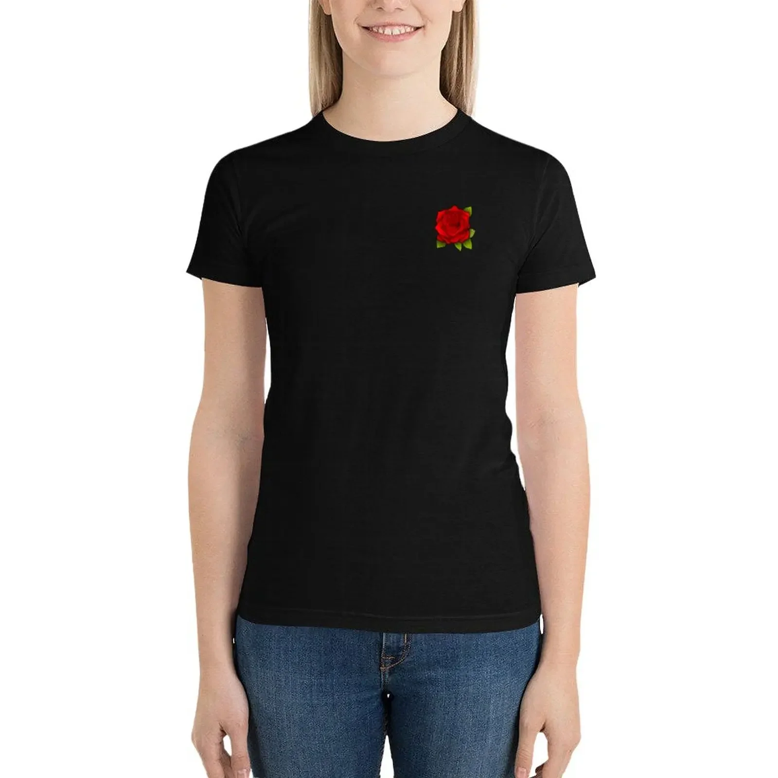 Red rose T-Shirt hippie clothes female anime clothes white t-shirts for Women
Red rose T-Shirt hippie clothes female anime clothes white t-shirts for Women