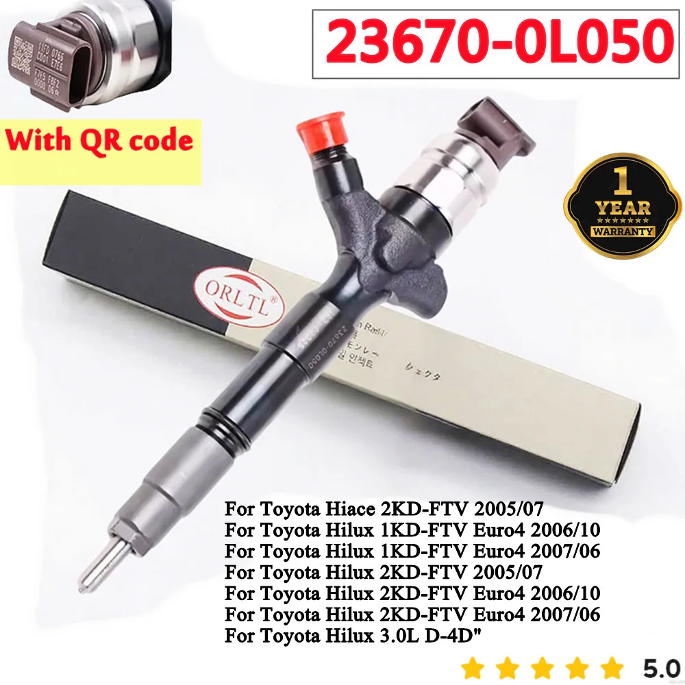 236700L050 Форсунка дизельного двигателя ORLTL 23670-0L050 Форсунка 23670 0L050 для Toyota 1KD-FTV/2KD-FTV Hiace Hilux
236700L050 Форсунка дизельного двигателя ORLTL 23670-0L050 Форсунка 23670 0L050 для Toyota 1KD-FTV/2KD-FTV Hiace Hilux