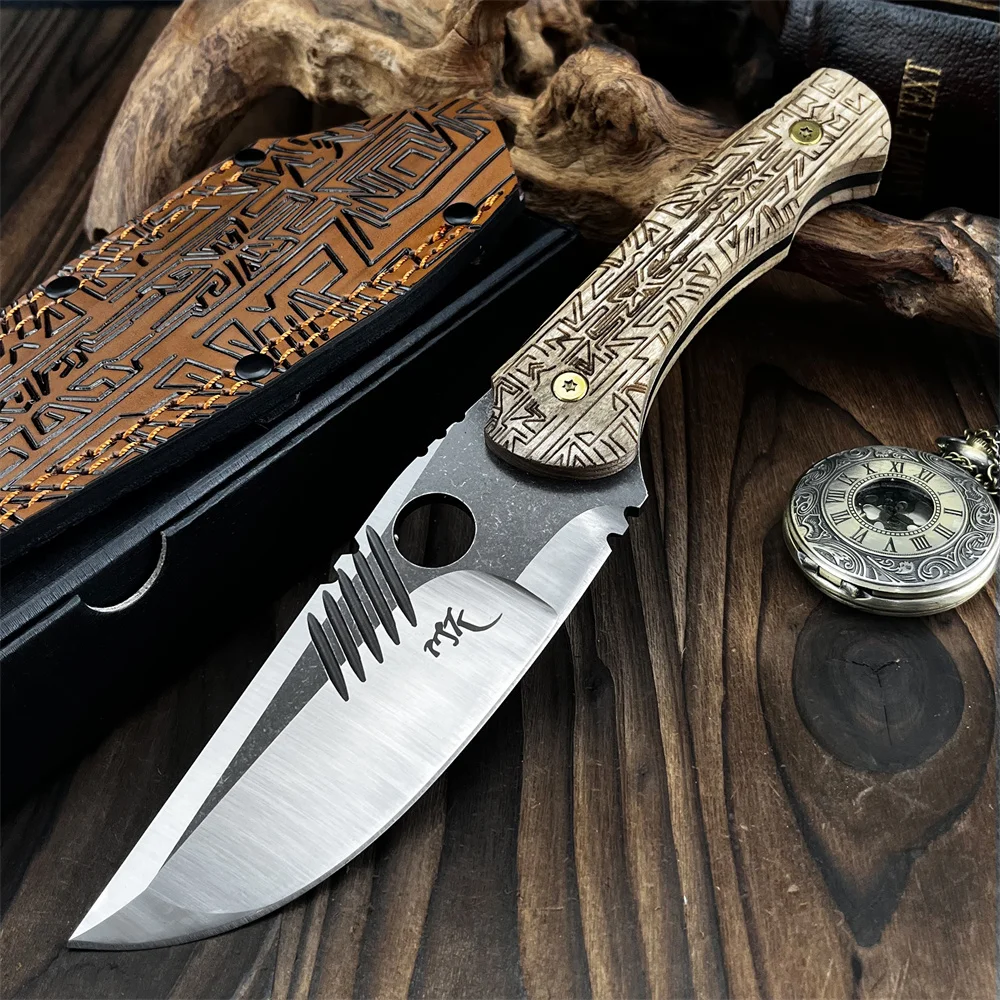 RS Outdoor Survival Fixed Blade Knife 8Cr13MoV Steel Blade G10 Handle Men's Tactical Hunting Waist Knife with Sheath
RS Outdoor Survival Fixed Blade Knife 8Cr13MoV Steel Blade G10 Handle Men's Tactical Hunting Waist Knife with Sheath