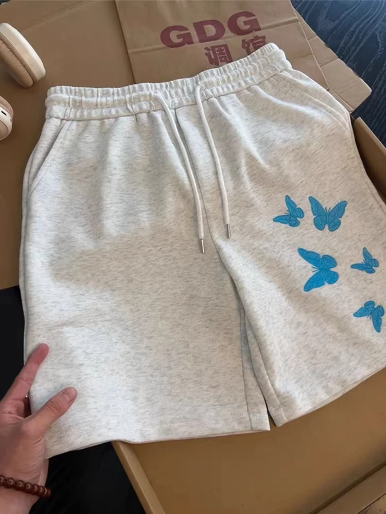 American Style Heavyweight Blue Embroidery Shorts Men's Summer Design Sports Straight Casual Five-Quarter Pants
American Style Heavyweight Blue Embroidery Shorts Men's Summer Design Sports Straight Casual Five-Quarter Pants