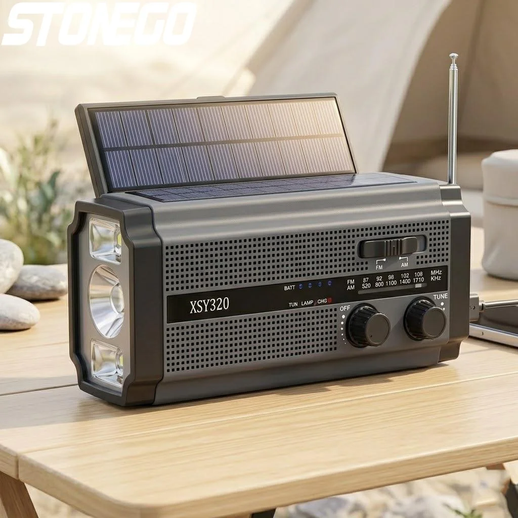 Solar Emergency Radio AM FM Crank Dynamo 5000mAh Battery LED Torch Reading Lamp SOS Alarm Camping Hiking Outdoor
Solar Emergency Radio AM FM Crank Dynamo 5000mAh Battery LED Torch Reading Lamp SOS Alarm Camping Hiking Outdoor