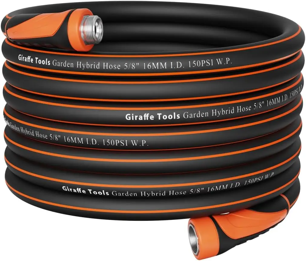 100ft Heavy Duty Garden Hose, Flexible & Lightweight with Swivel Handle, 600 PSI Burst Pressure
100ft Heavy Duty Garden Hose, Flexible & Lightweight with Swivel Handle, 600 PSI Burst Pressure