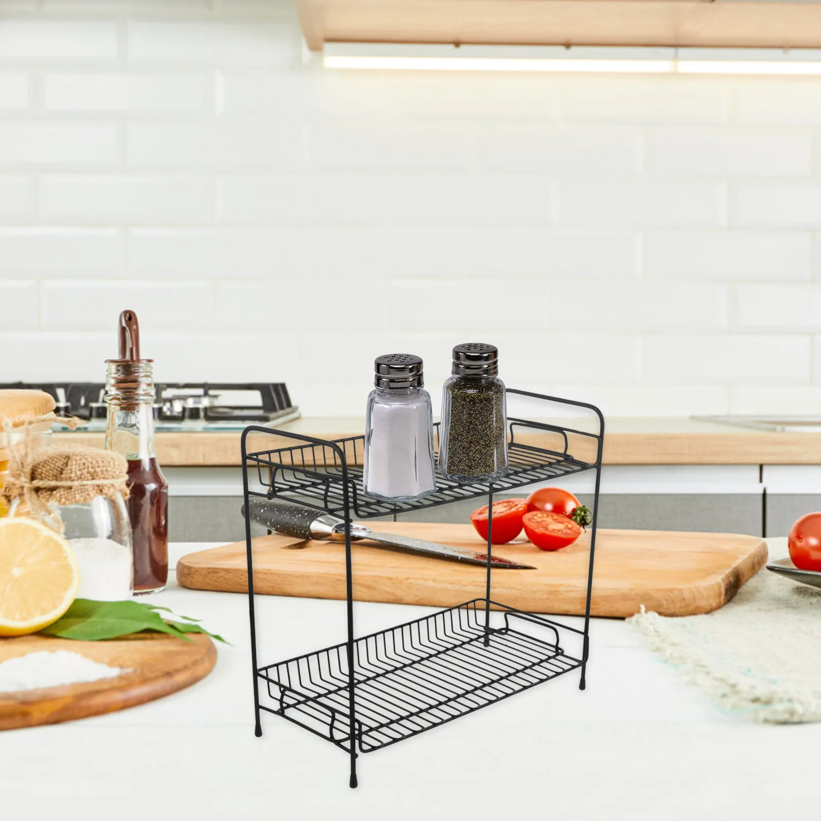 Wrought Iron Storage Rack Black Multi-Layer Shelf for Kitchen Bathroom Bedroom Balcony Sturdy Fold-Flat Storage with Anti-Skid
Wrought Iron Storage Rack Black Multi-Layer Shelf for Kitchen Bathroom Bedroom Balcony Sturdy Fold-Flat Storage with Anti-Skid