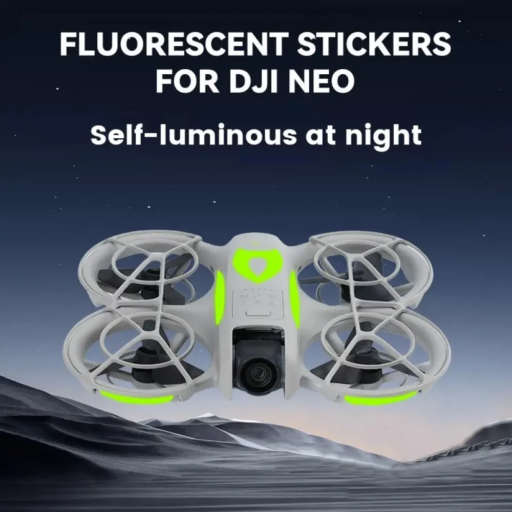 Night Flight Stickers For DJI Neo PVC Fluorescent Sticker Decoration Protective Film Drone Accessories
Night Flight Stickers For DJI Neo PVC Fluorescent Sticker Decoration Protective Film Drone Accessories