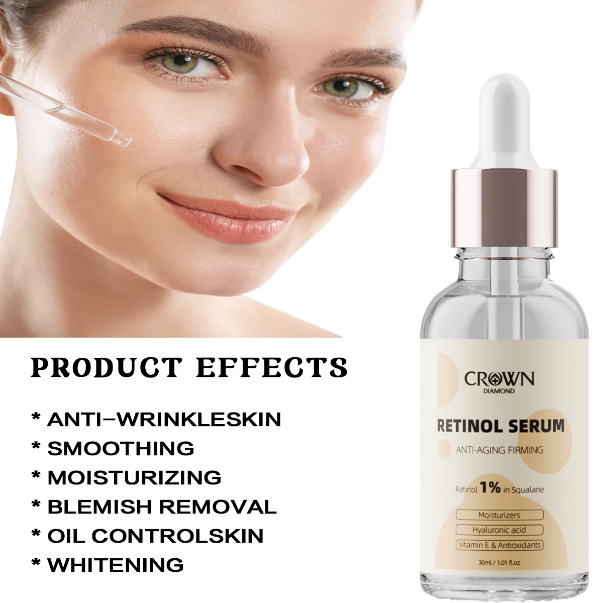 Retinol Serum Original Wrinkle Remover Firming Lifting Anti-Aging Face Serum Fade Fine Lines Whitening Korean Skin Care Product
Retinol Serum Original Wrinkle Remover Firming Lifting Anti-Aging Face Serum Fade Fine Lines Whitening Korean Skin Care Product