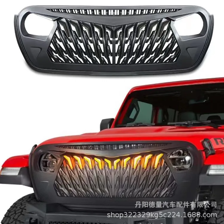 Передняя панель для Jeep Wrangler Eagle Wing 18-23 с подсветкой в сетке Передняя решетка JL Wrangler в сетке 
Передняя панель для Jeep Wrangler Eagle Wing 18-23 с подсветкой в сетке Передняя решетка JL Wrangler в сетке
