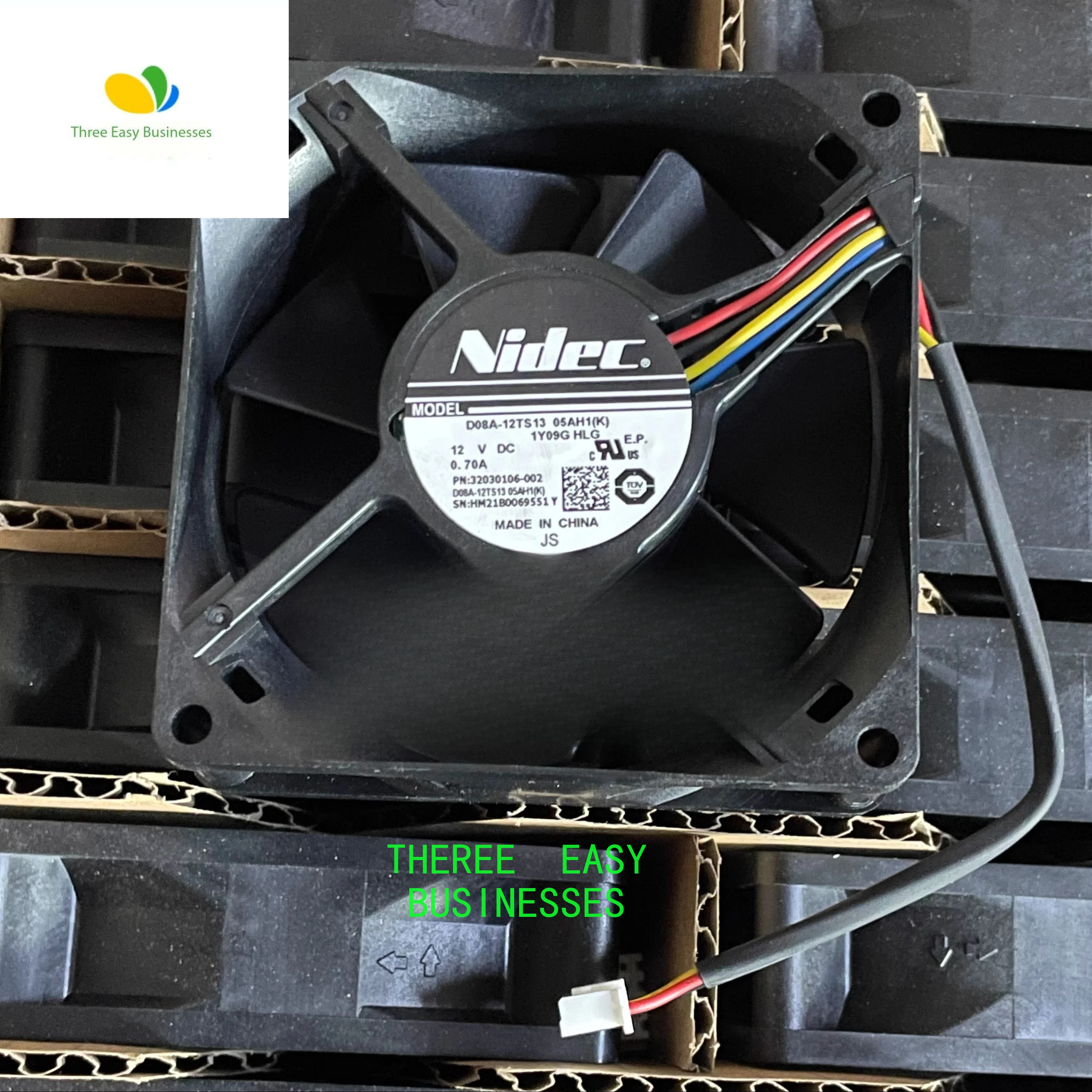 New D08A-12TS13 05AH1 (K) 8025 12V 0.70A four wire temperature controlled cooling fan
New D08A-12TS13 05AH1 (K) 8025 12V 0.70A four wire temperature controlled cooling fan