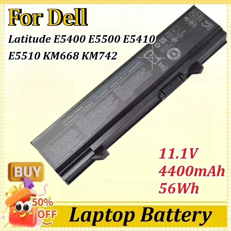 11.1V 4400mAh 56Wh Laptop Battery for Dell Latitude E5400 E5500 E5410 E5510 KM668 KM742 KM752 KM760 KM970 MT186 MT187MT196
11.1V 4400mAh 56Wh Laptop Battery for Dell Latitude E5400 E5500 E5410 E5510 KM668 KM742 KM752 KM760 KM970 MT186 MT187MT196