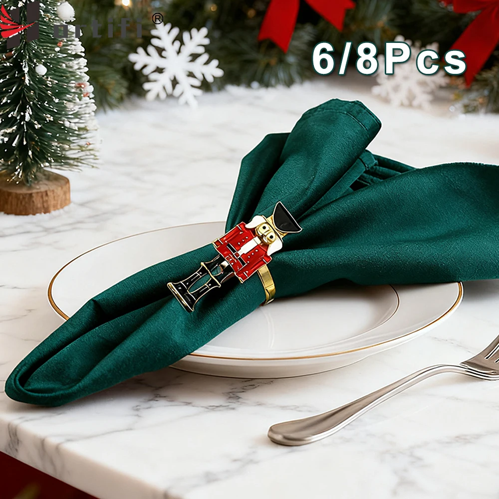 6/8 шт., рождественские кольца для салфеток в виде солдата, металлические держатели для салфеток «Щелкунчик» для рождественского декора свадебного стола, праздничной ужин
6/8 шт., рождественские кольца для салфеток в виде солдата, металлические держатели для салфеток «Щелкунчик» для рождественского декора свадебного стола, праздничной ужин