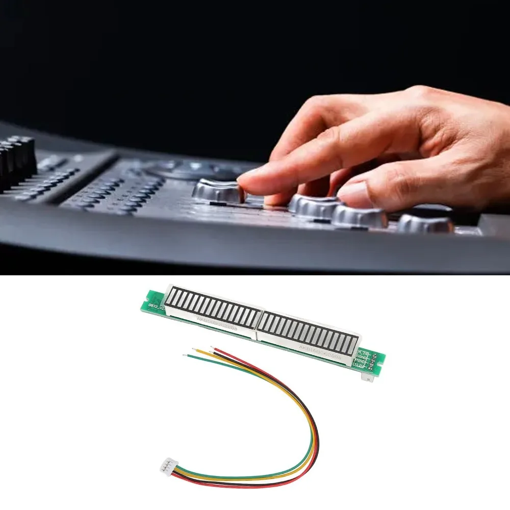 32-Bit 8 Effects Music Level Indicator Module Adjustable Brightness with 4 Pin Flex Cable Sound Level Display Board
32-Bit 8 Effects Music Level Indicator Module Adjustable Brightness with 4 Pin Flex Cable Sound Level Display Board