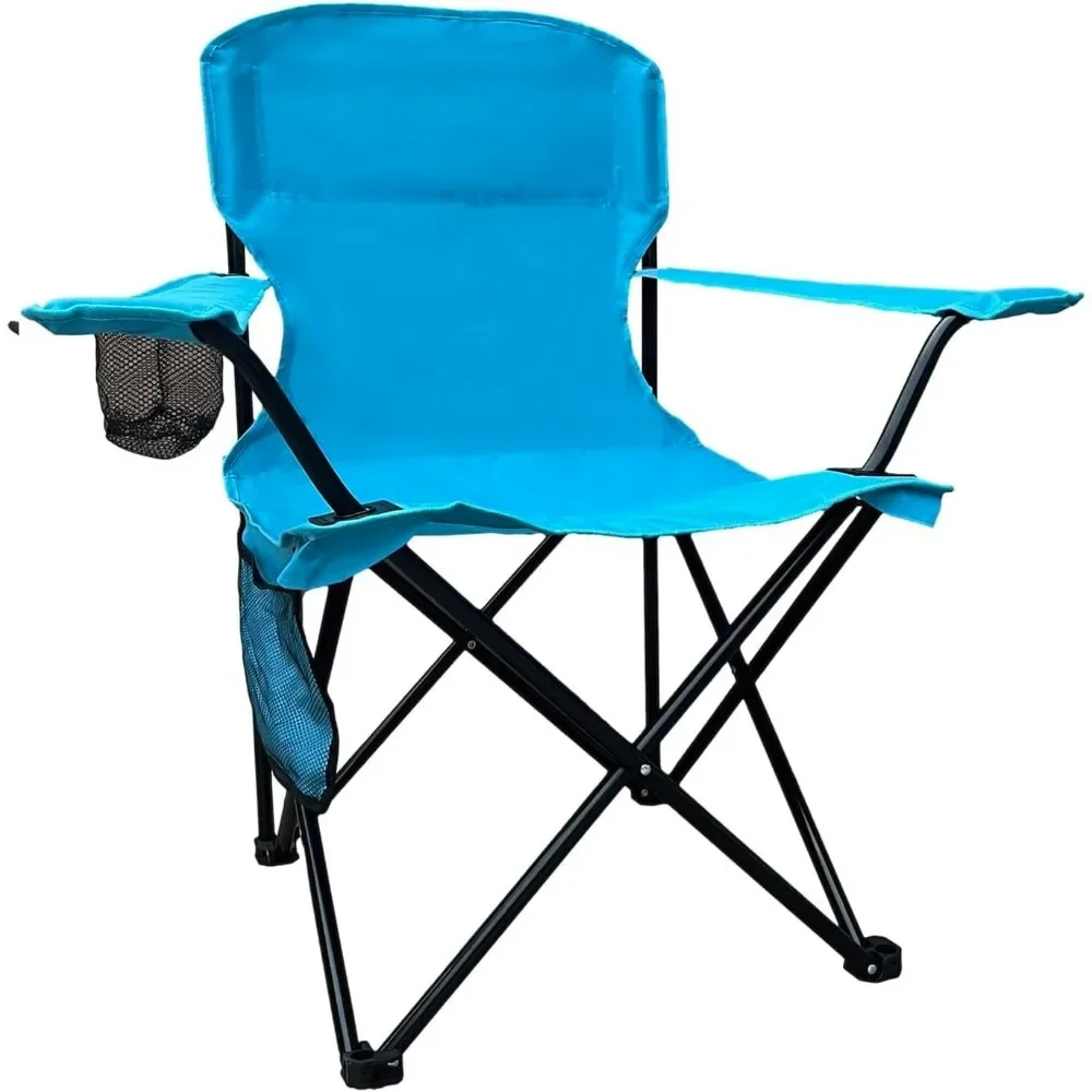 Foldable Camping Chair with Cup Holder, Storage Pocket, 225lbs Capacity, Wide Base Feet, Sweatproof Portable Outdoor Chair
Foldable Camping Chair with Cup Holder, Storage Pocket, 225lbs Capacity, Wide Base Feet, Sweatproof Portable Outdoor Chair