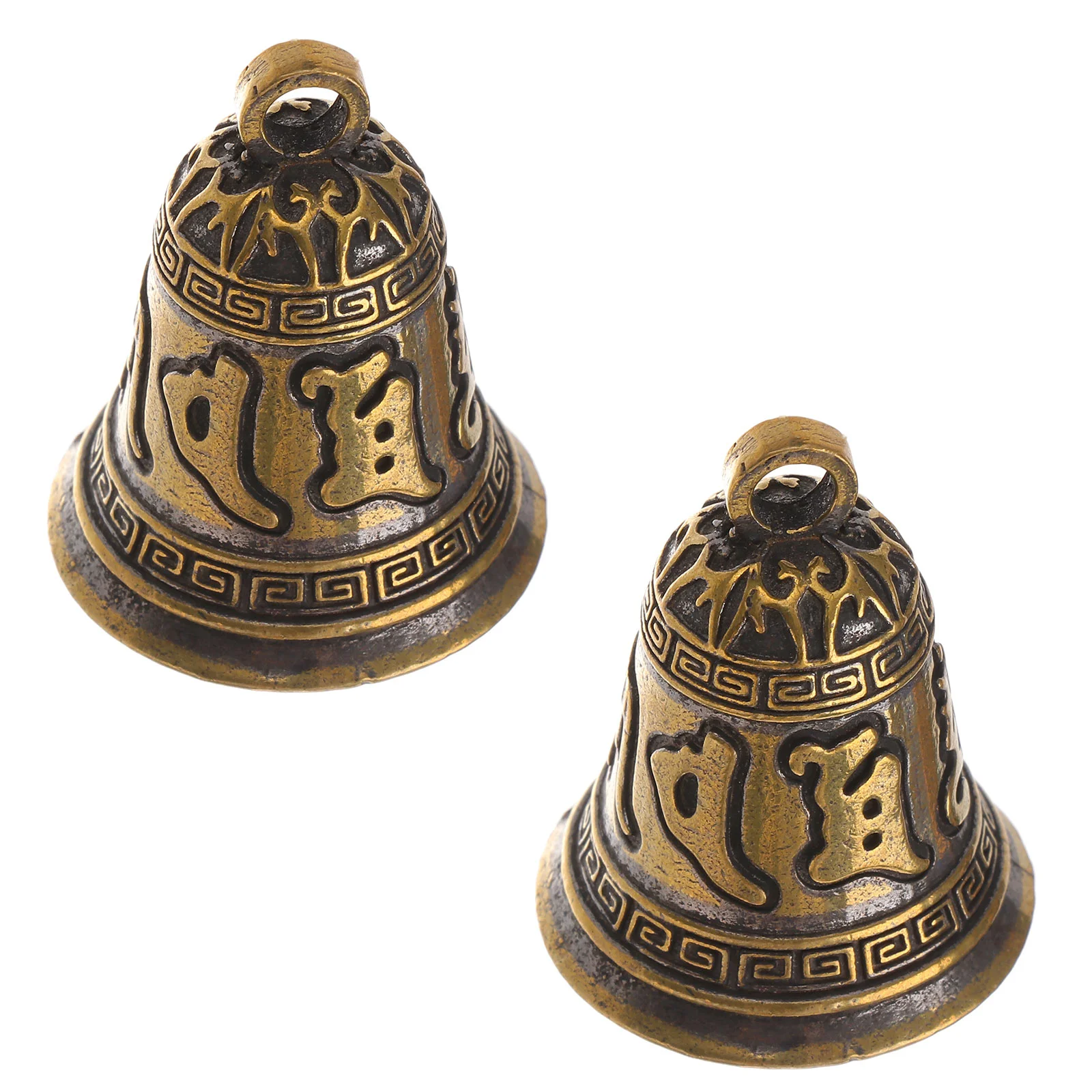 2 Pcs Small Vintage Bells Brass Retro Decorative Creative Interior Stylish Adornments Six-character Beautiful Supplies Child
2 Pcs Small Vintage Bells Brass Retro Decorative Creative Interior Stylish Adornments Six-character Beautiful Supplies Child
