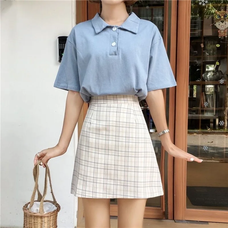 Women Summer Casual Fashion Fresh Sweet Mini Pleated Skirts Vintage High Waist A-Line Plaid Skirt Female College Style Skirts
Women Summer Casual Fashion Fresh Sweet Mini Pleated Skirts Vintage High Waist A-Line Plaid Skirt Female College Style Skirts