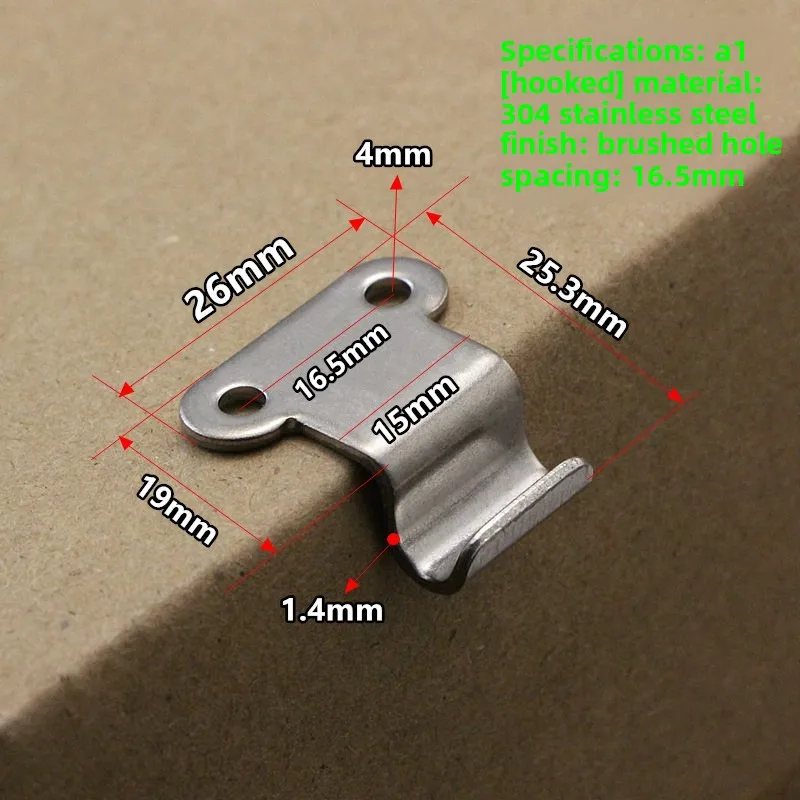 304 Stainless Steel Flat Hook Buckle 90 Degree Curved Hook Box Buckle Buckle Right Angle Hardware Accessories
304 Stainless Steel Flat Hook Buckle 90 Degree Curved Hook Box Buckle Buckle Right Angle Hardware Accessories