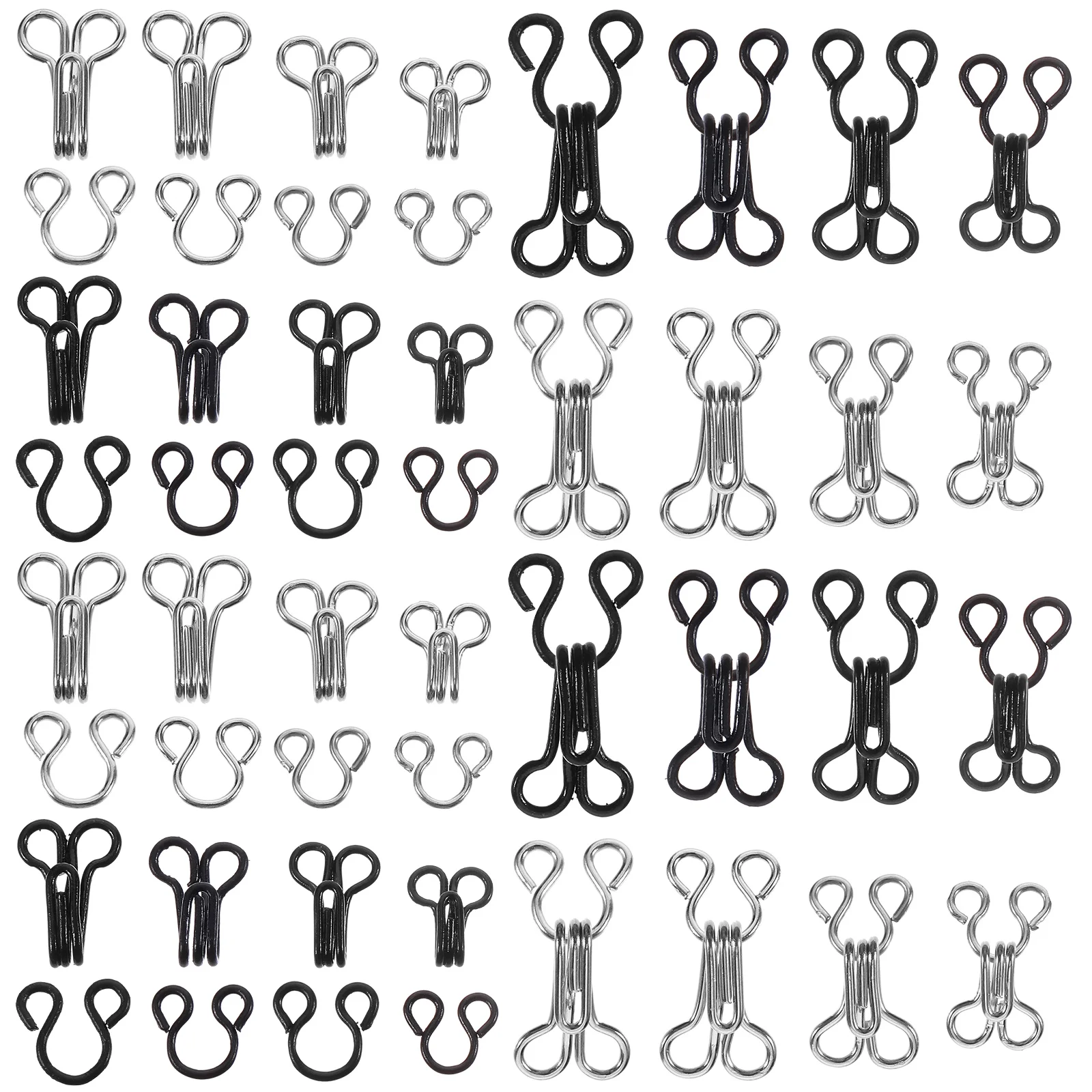 50 Pcs Clothing Hardware Eye Sewing Closure Coat Bra Connector Buckle Hooks Closures
50 Pcs Clothing Hardware Eye Sewing Closure Coat Bra Connector Buckle Hooks Closures