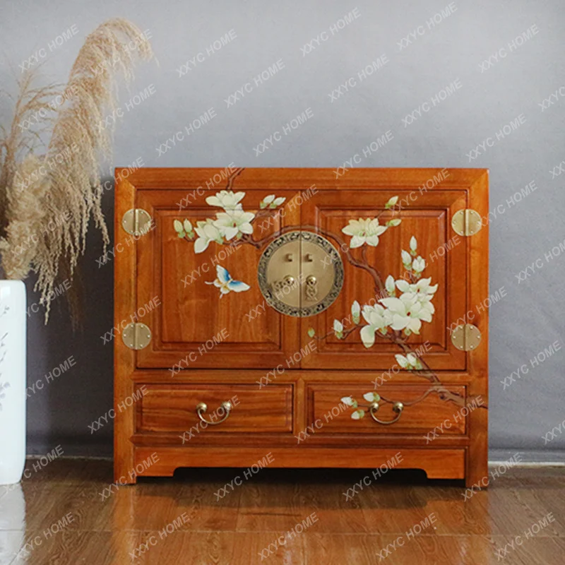 L Solid Wood Hand-Painted 40 Deep Storage Chest Pastoral Camphor Wood Chest New Chinese Style Multi-Functional Cabinet
L Solid Wood Hand-Painted 40 Deep Storage Chest Pastoral Camphor Wood Chest New Chinese Style Multi-Functional Cabinet