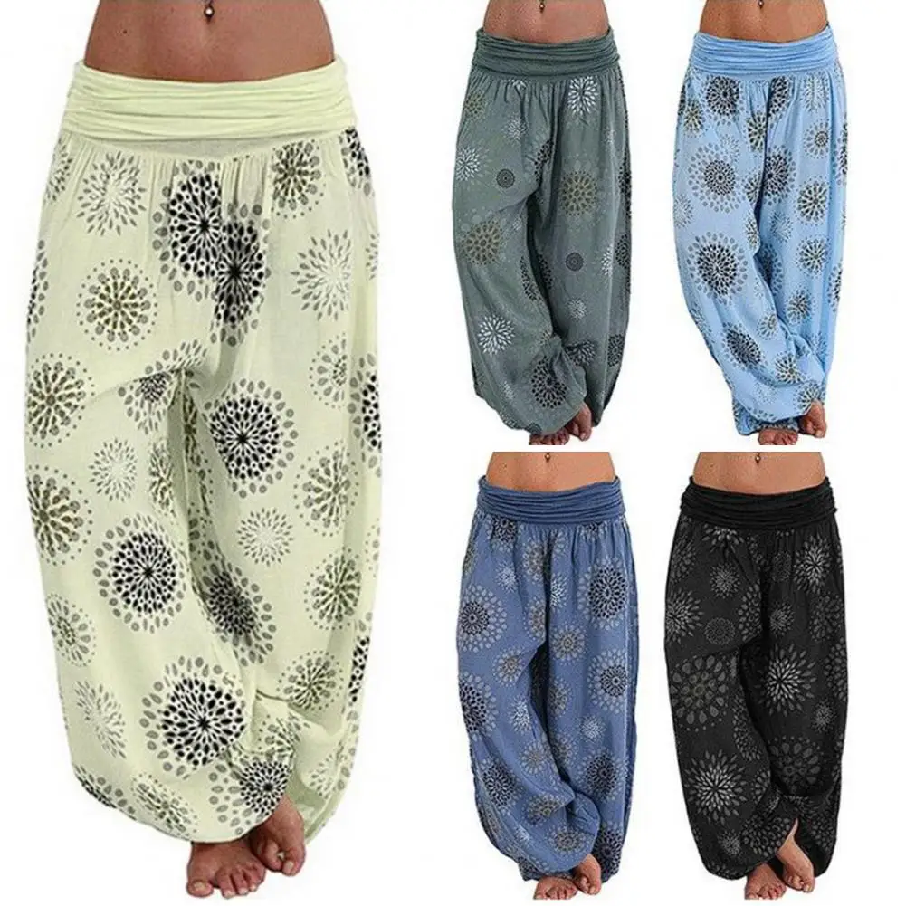 Women Wide-leg Pants Trendy Women's Ethnic Print Harem Pants with Elastic Waist Loose Fit Stylish Casual Wide Leg for Comfort
Women Wide-leg Pants Trendy Women's Ethnic Print Harem Pants with Elastic Waist Loose Fit Stylish Casual Wide Leg for Comfort
