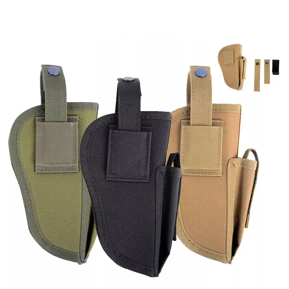 Military Gun Pouch Case Tactical MOLLE Gun Pouch Holster Left / Right Universal Hand Gun Holder Pouch Left Hand Pistol Holder 
Military Gun Pouch Case Tactical MOLLE Gun Pouch Holster Left / Right Universal Hand Gun Holder Pouch Left Hand Pistol Holder