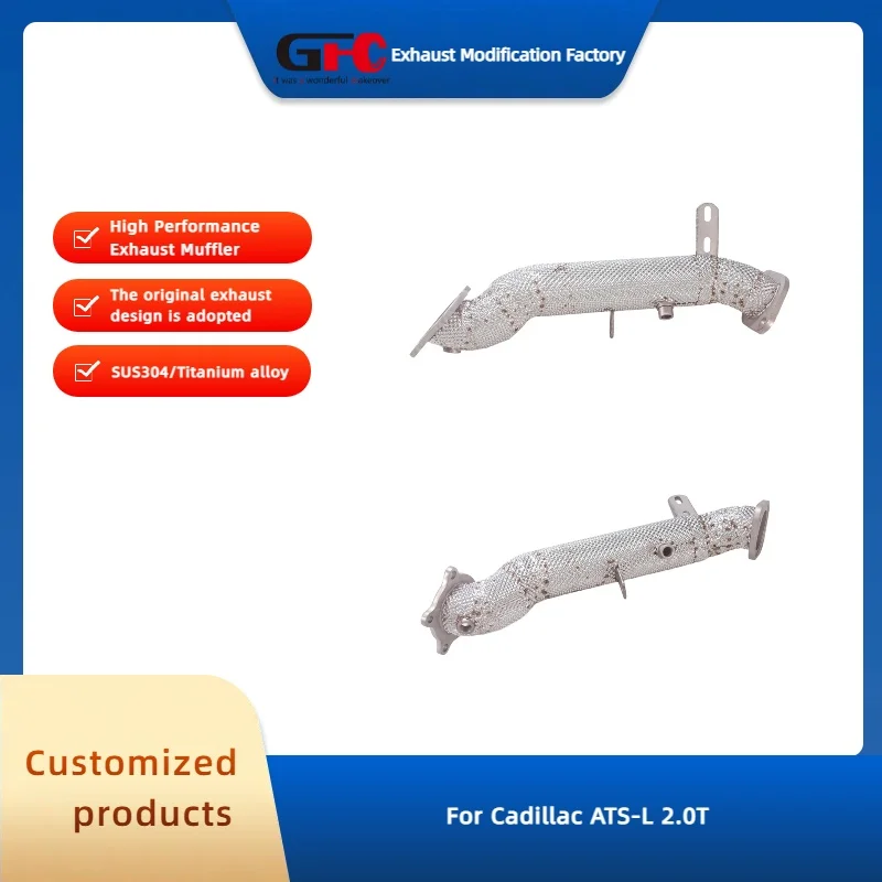 GFC 304 Stainless Steel Catless Downpipe Exhaust System for Cadillac ATS-L 2.0T High-Performance Car Accessories
GFC 304 Stainless Steel Catless Downpipe Exhaust System for Cadillac ATS-L 2.0T High-Performance Car Accessories