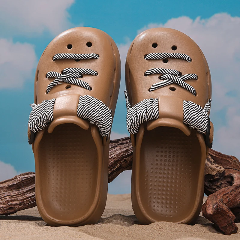 Тапочки в парном стиле, нескользящие износостойкие уличные домашние мужские и женские сандалии с пляжным носком
Тапочки в парном стиле, нескользящие износостойкие уличные домашние мужские и женские сандалии с пляжным носком
