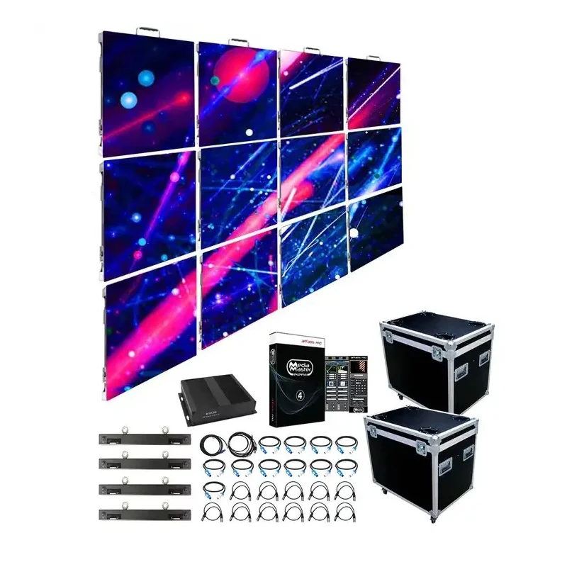 Complete System P3.91 Pantallas LED Screen P3.91 2.9mm Ledwall Outdoor 500X500mm LED Panel for Indoor Outdoor Use
Complete System P3.91 Pantallas LED Screen P3.91 2.9mm Ledwall Outdoor 500X500mm LED Panel for Indoor Outdoor Use