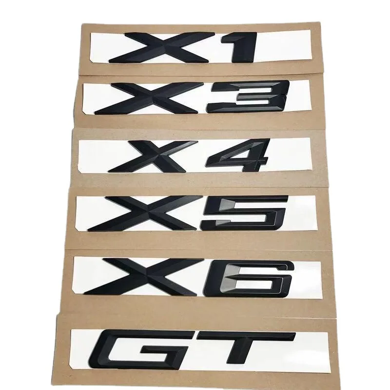 New 3D ABS Bright Black Number Letter Logo Badge Emblem Car Sticker For BMW X1 X3 X4 X5 X6 GT Auto Decal Styling Accessories
New 3D ABS Bright Black Number Letter Logo Badge Emblem Car Sticker For BMW X1 X3 X4 X5 X6 GT Auto Decal Styling Accessories