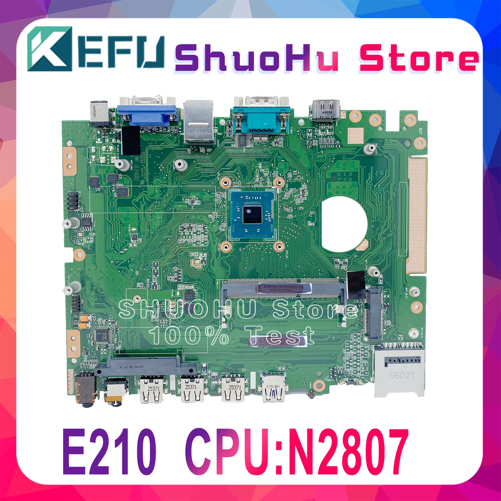 E210 all-in-one motherboard is suitable for ASUS E210 all-in-one computer motherboard CPU: N2807 100% test
E210 all-in-one motherboard is suitable for ASUS E210 all-in-one computer motherboard CPU: N2807 100% test