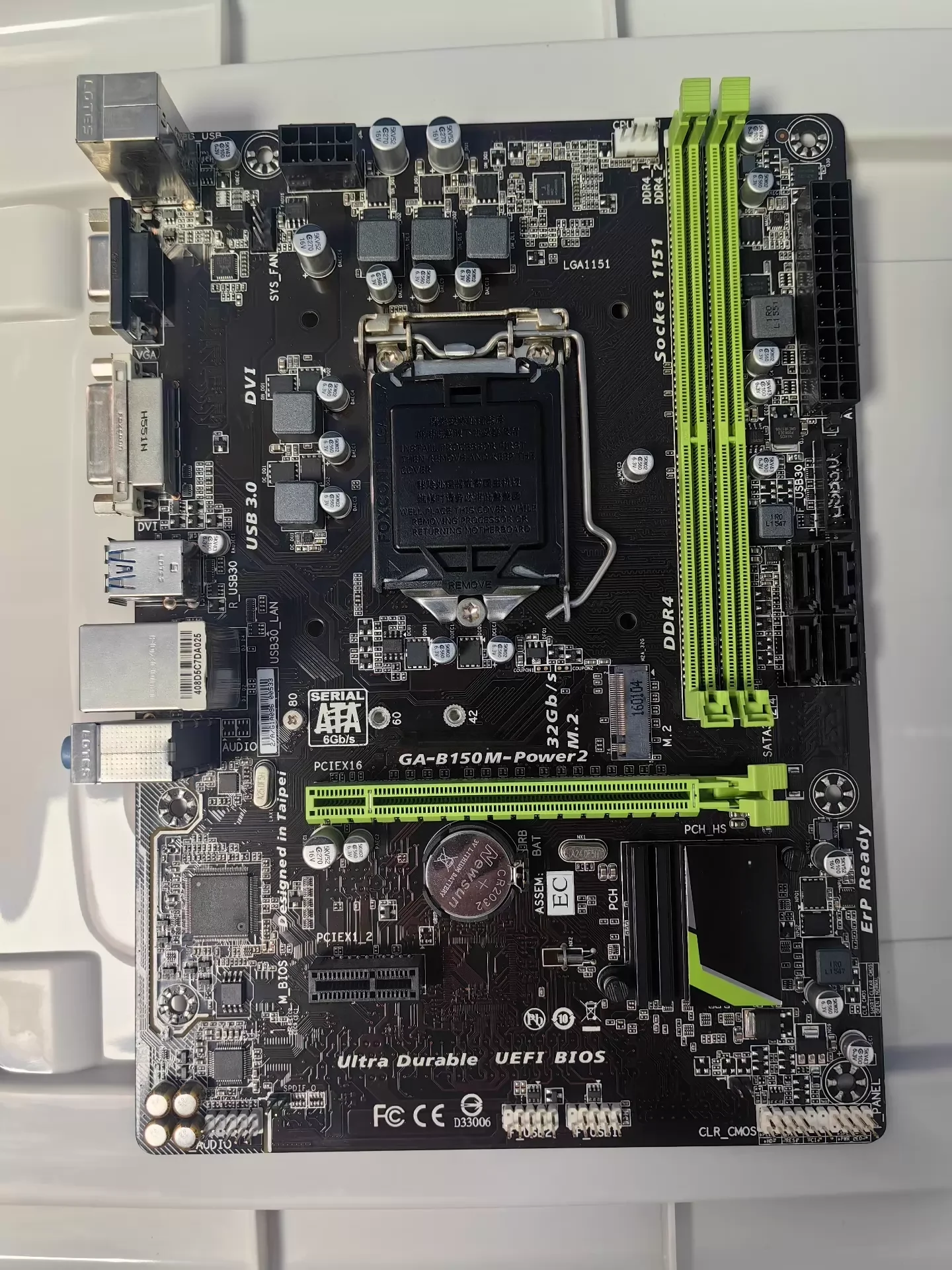 For Gigabyte GA-B150M-POWER2 Desktop Motherboard B150M POWER2 LGA 1151 DDR4 Mainboard 100% Tested OK Fully Work
For Gigabyte GA-B150M-POWER2 Desktop Motherboard B150M POWER2 LGA 1151 DDR4 Mainboard 100% Tested OK Fully Work