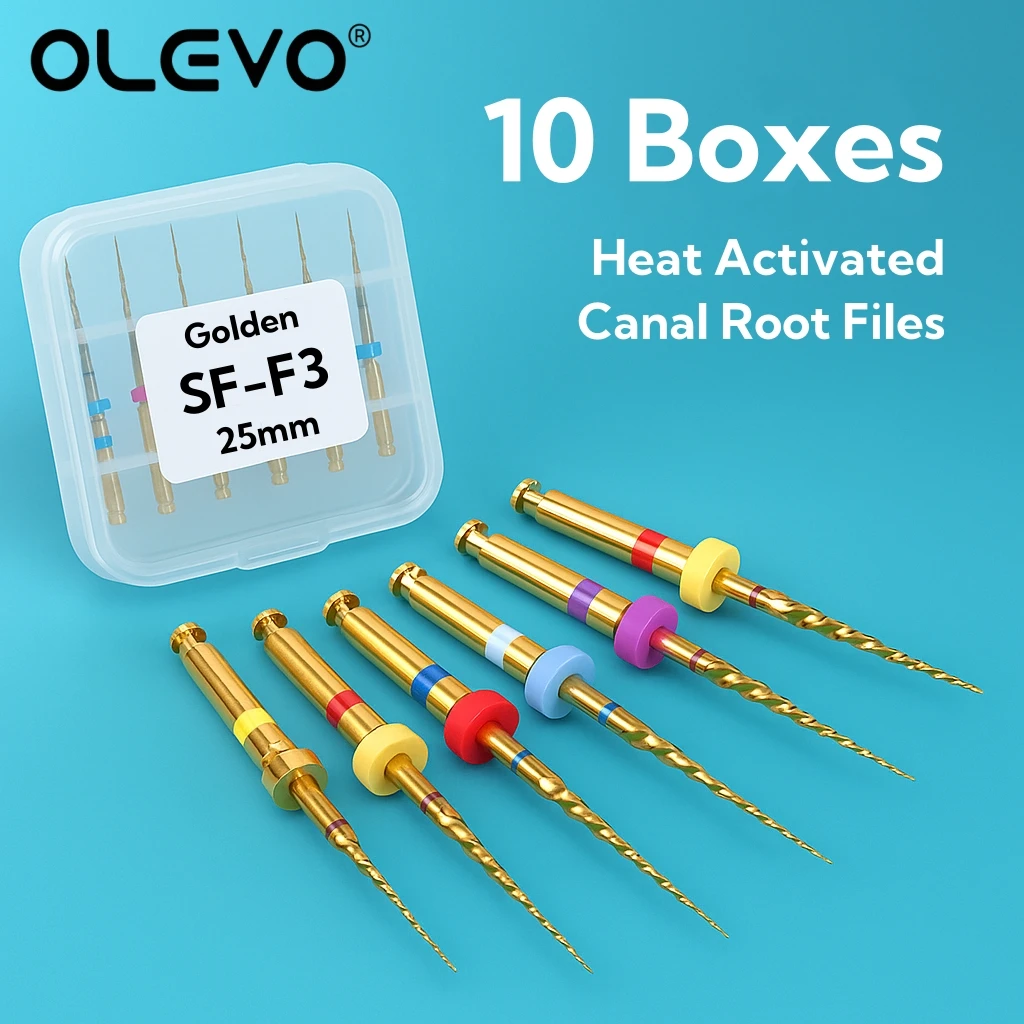 60pcs/10Boxes Dental Rotary Super Files Golden Heat Activated Nickel Titanium Alloy Flexible Files SX-F3 25mm Dentist Tools
60pcs/10Boxes Dental Rotary Super Files Golden Heat Activated Nickel Titanium Alloy Flexible Files SX-F3 25mm Dentist Tools