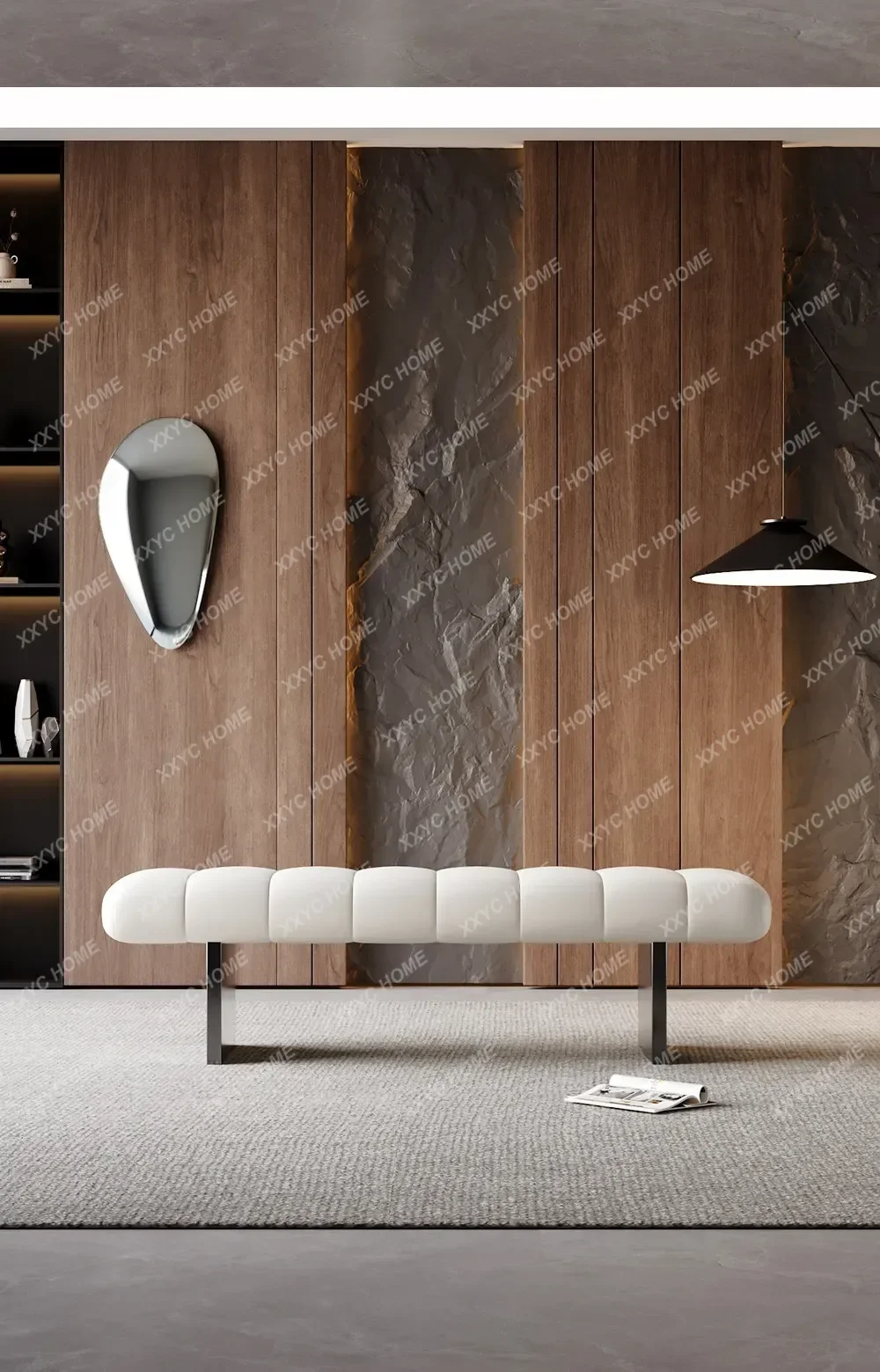 L minimalist bedside stool long strip shoe changing stool high-end cloakroom small sofa
L minimalist bedside stool long strip shoe changing stool high-end cloakroom small sofa