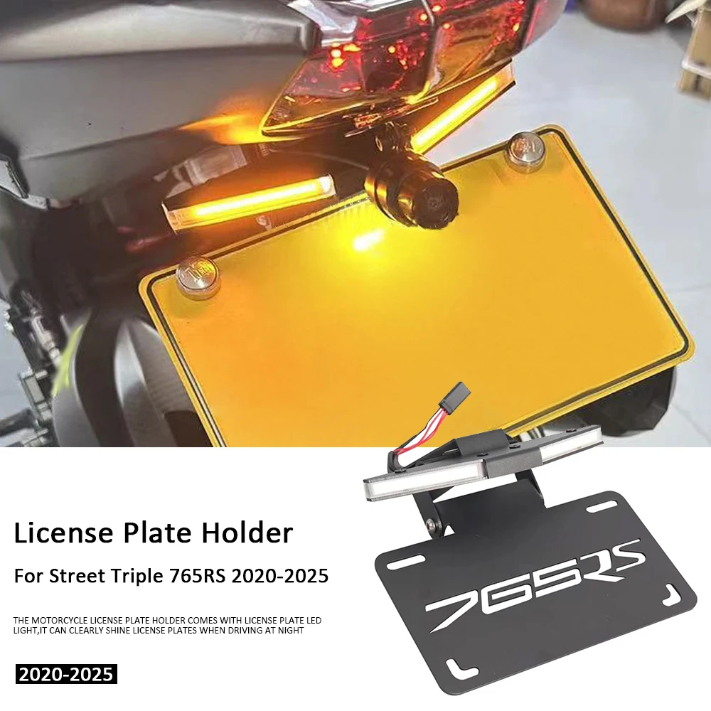 For Street Triple 765 RS 765RS 2020-2025 Motorcycle Tail Tidy License Plate Holder Frame Fender Eliminator LED Kit
For Street Triple 765 RS 765RS 2020-2025 Motorcycle Tail Tidy License Plate Holder Frame Fender Eliminator LED Kit