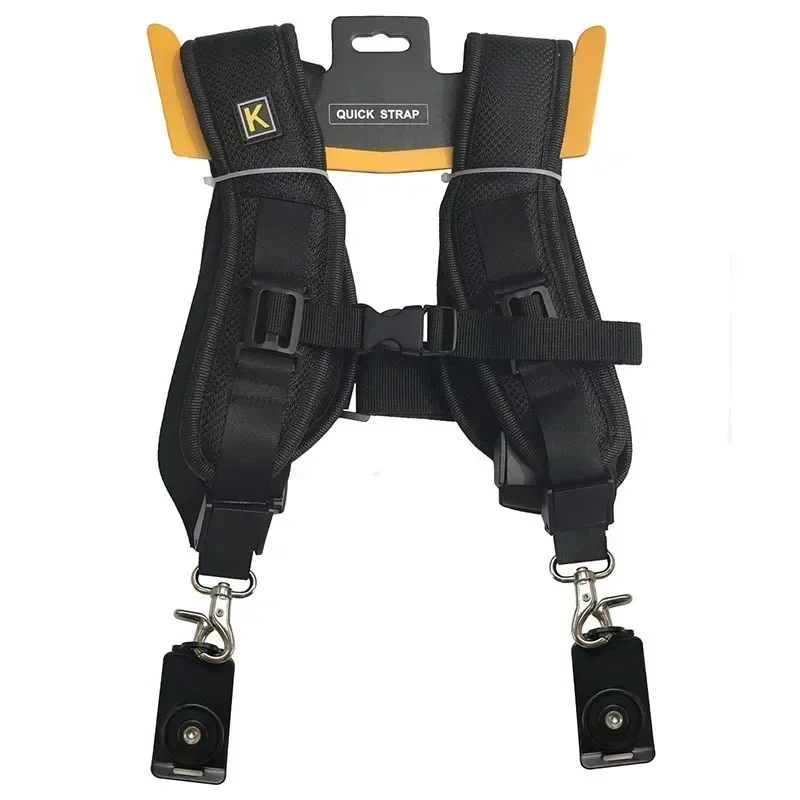 Double Dual Portable Shoulder Camera Neck Strap Quick Rapid Sling Camera Belt Adjustment for SLR DSLR Digital Camera Accessories
Double Dual Portable Shoulder Camera Neck Strap Quick Rapid Sling Camera Belt Adjustment for SLR DSLR Digital Camera Accessories