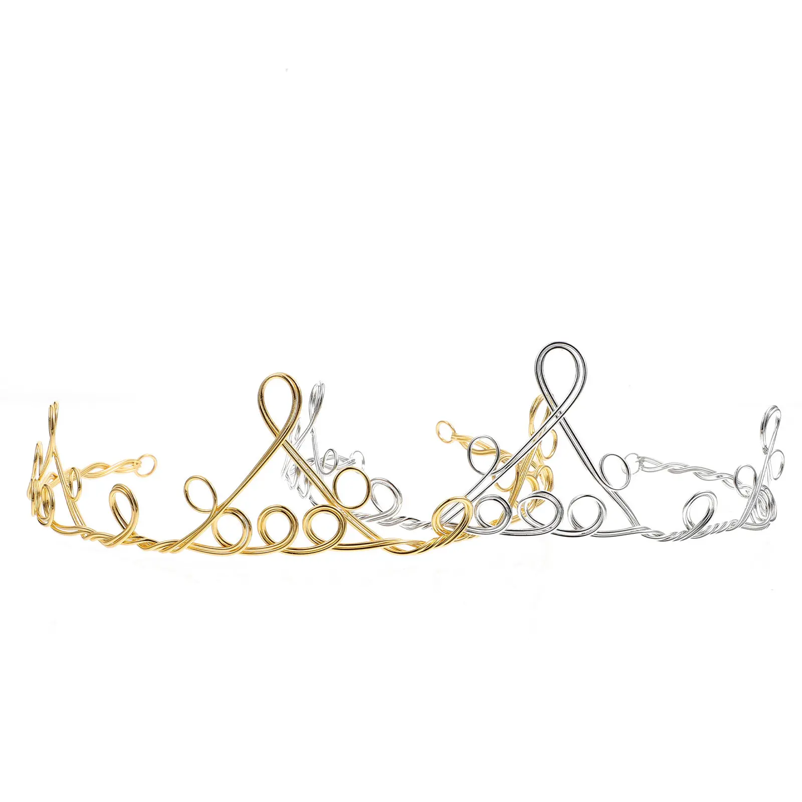 2Pcs Zinc Alloy Handwoven Tiara Headdress DIY Crown Base Lightweight Comfortable for Women Girls Special Occasion Celebration
2Pcs Zinc Alloy Handwoven Tiara Headdress DIY Crown Base Lightweight Comfortable for Women Girls Special Occasion Celebration