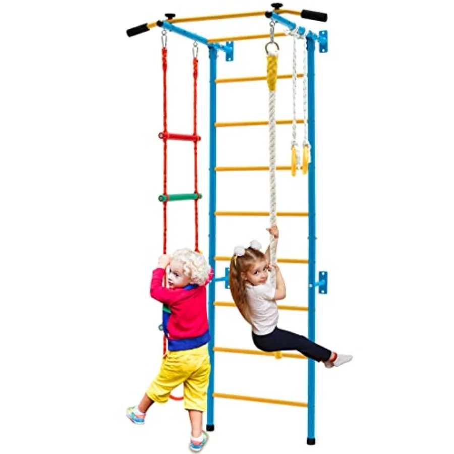 5 in 1 Climbing Toys for Toddlers Indoor Gym Exercise Steel Ladder Wall Set with Pull-up Bar Rope Gymnastic Rings Solid Wall Se
5 in 1 Climbing Toys for Toddlers Indoor Gym Exercise Steel Ladder Wall Set with Pull-up Bar Rope Gymnastic Rings Solid Wall Se