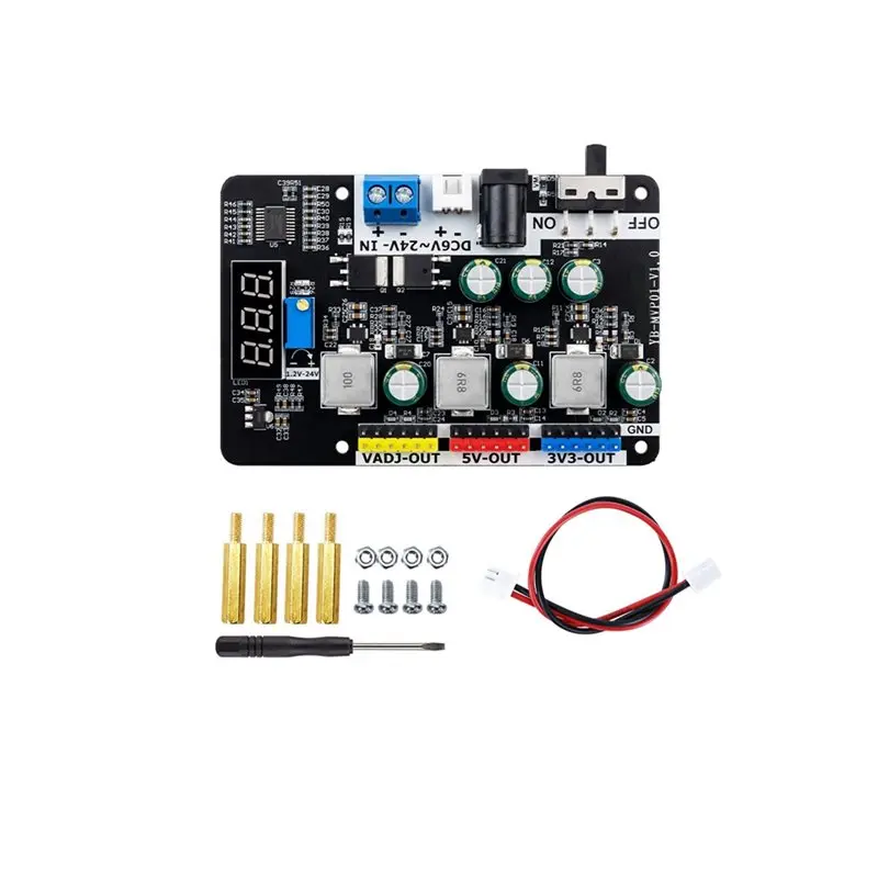 B92B-Voltage Regulator Module 6-24V To 3.3V 5V Adjustable DC-DC Buck Converter Board For Electronics Competition DIY Projects
B92B-Voltage Regulator Module 6-24V To 3.3V 5V Adjustable DC-DC Buck Converter Board For Electronics Competition DIY Projects