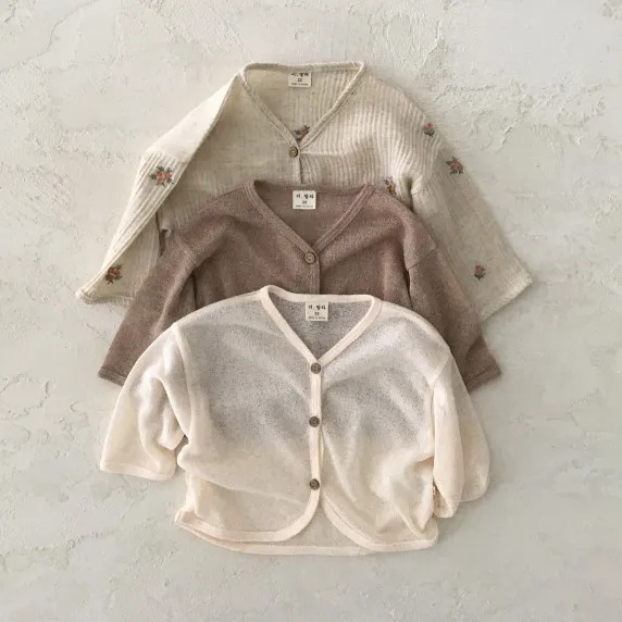 New Summer Korean Version Baby and Toddler Children's Clothing Simple Sun Protection Thin Style Long Sleeved Jacket
New Summer Korean Version Baby and Toddler Children's Clothing Simple Sun Protection Thin Style Long Sleeved Jacket