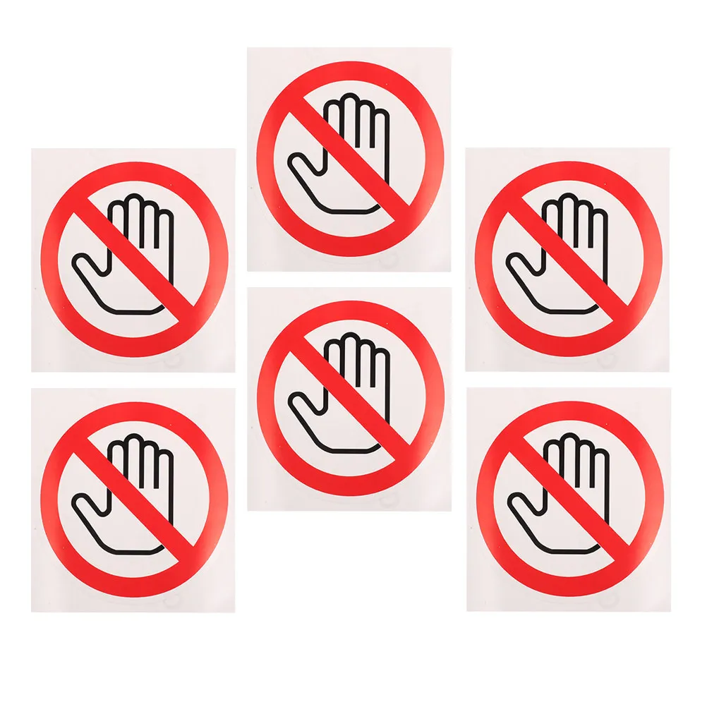 6Pcs Do Not Touch Warning Stickers Clear Adhesive Safety Labels for Device Machine Security Caution Warning Decals
6Pcs Do Not Touch Warning Stickers Clear Adhesive Safety Labels for Device Machine Security Caution Warning Decals