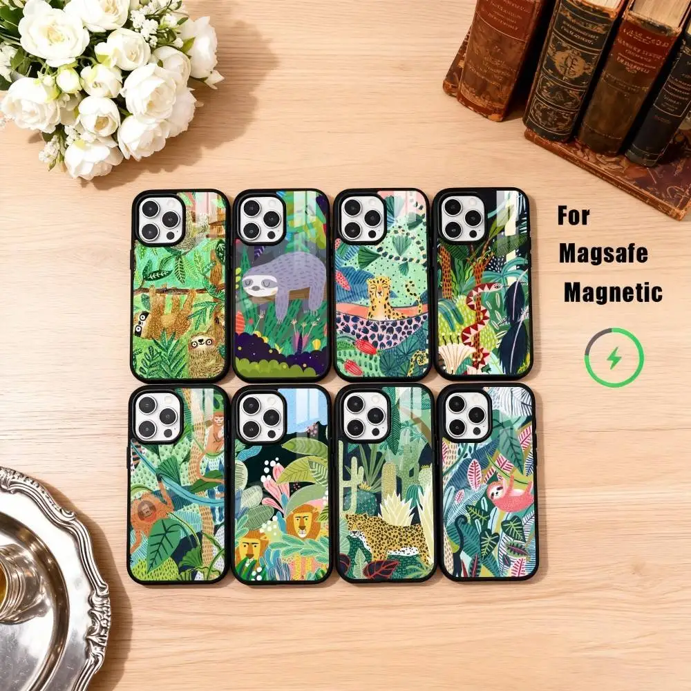 Jungle Art Illustration Snake Cats Phone Case For iPhone17,16,15,14,13,12,11 Plus,Pro Max Magnetic For Magsafe Wireless Charging
Jungle Art Illustration Snake Cats Phone Case For iPhone17,16,15,14,13,12,11 Plus,Pro Max Magnetic For Magsafe Wireless Charging