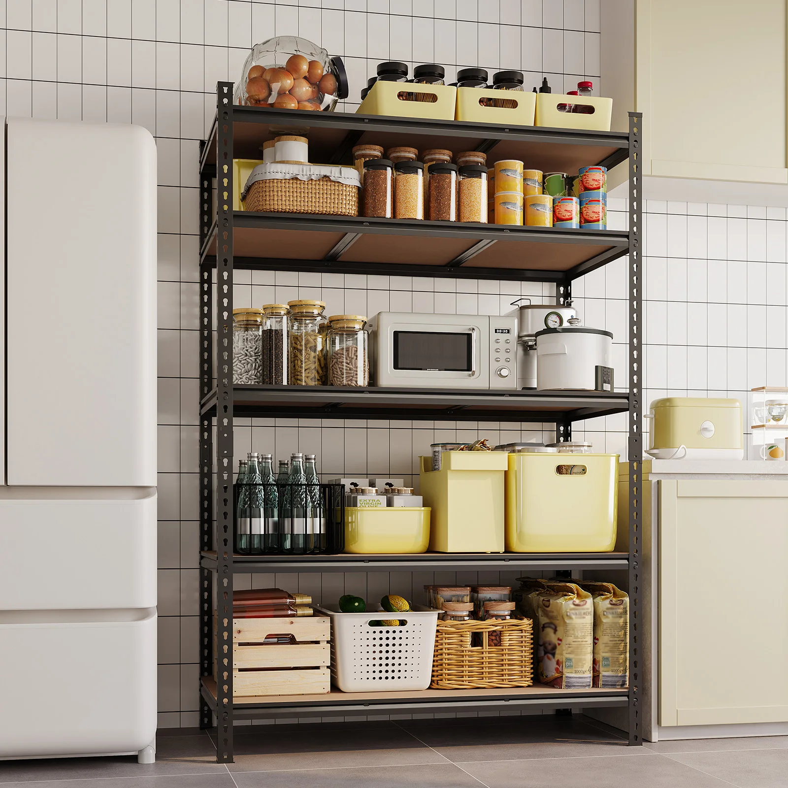 Heavy Duty 5-Tier Adjustable Metal Storage Shelving Unit – Freestanding Utility Rack, Garage Basement Pantry Kitchen Solution
Heavy Duty 5-Tier Adjustable Metal Storage Shelving Unit – Freestanding Utility Rack, Garage Basement Pantry Kitchen Solution