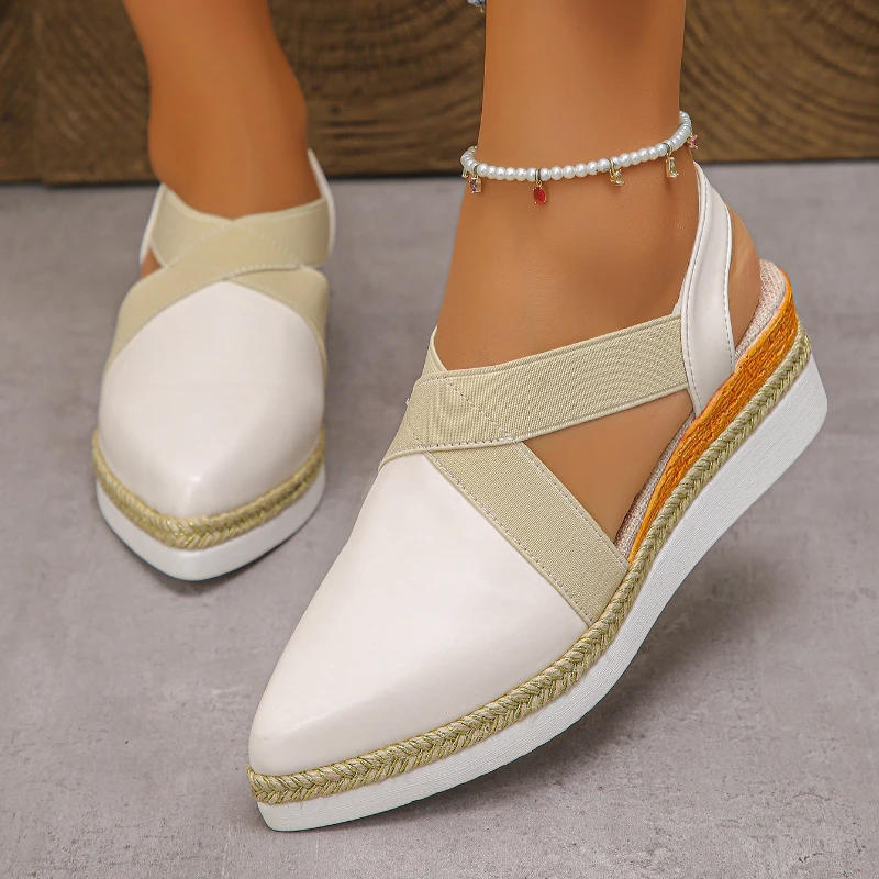 Solid Color Women Shoes 2025 Casual New Summer Sandals Thick Soled Single Shoes Comfortable Lightweight Wedge Shoes
Solid Color Women Shoes 2025 Casual New Summer Sandals Thick Soled Single Shoes Comfortable Lightweight Wedge Shoes
