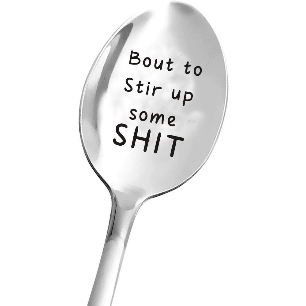 1 Humorous Stainless Steel Spoon "About To Stir Some Dog " - Ideal Fun Gift For Mom, Grandma, Grandpa
1 Humorous Stainless Steel Spoon "About To Stir Some Dog " - Ideal Fun Gift For Mom, Grandma, Grandpa
