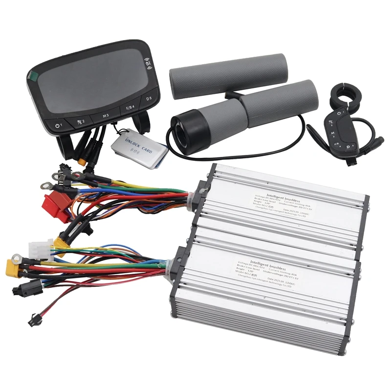 48V-60V 40A Dual Brushless Controller+LCD Meter With NFC Function+Switch+Grip Kit For Electric Scooter Repair Replacement Parts
48V-60V 40A Dual Brushless Controller+LCD Meter With NFC Function+Switch+Grip Kit For Electric Scooter Repair Replacement Parts