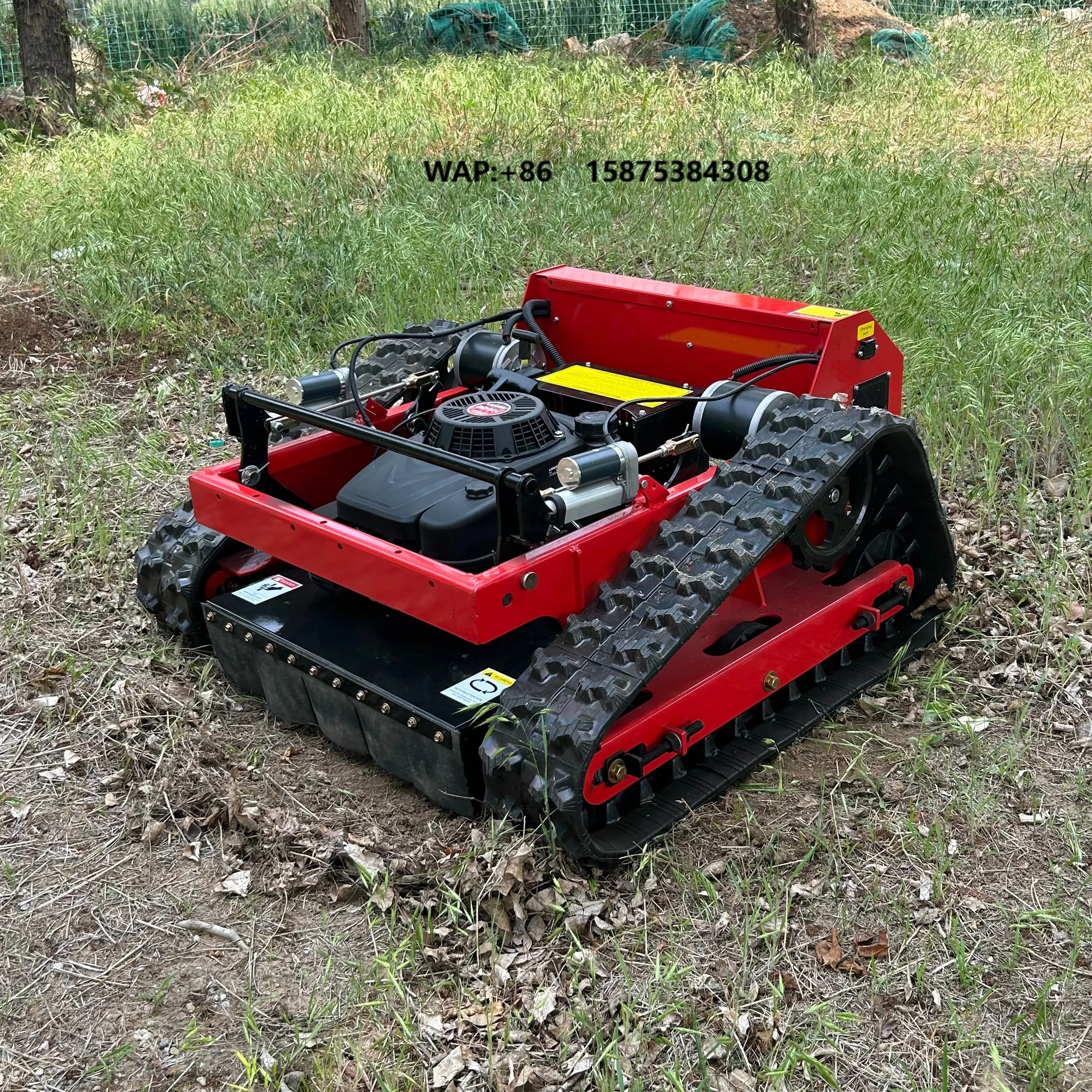 Woer Remote Control Robot Grass Cutter Crawler Remote Control 360 Degree Rotation Hill-climbing Lawn Mower Garden
Woer Remote Control Robot Grass Cutter Crawler Remote Control 360 Degree Rotation Hill-climbing Lawn Mower Garden